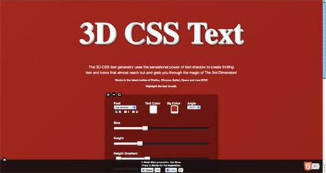 3D CSS Text Generator