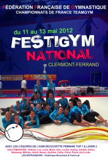 Championnat de France Teamgym 2012 avec les 2 équipes découverte de l’AGM !