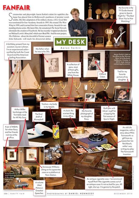 Dans le bureau… d’Aaron Sorkin!