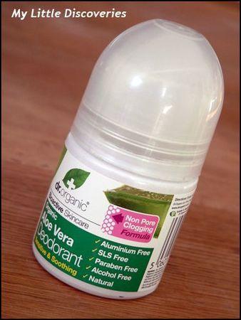 Deux déodorants sans sels d'aluminium: Dr Organic et Weleda Deo Dr Organic