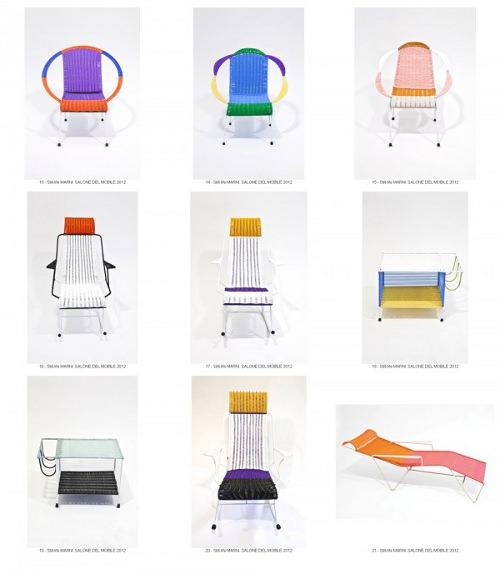 Design et Réinsertion 100 chaises par Marni