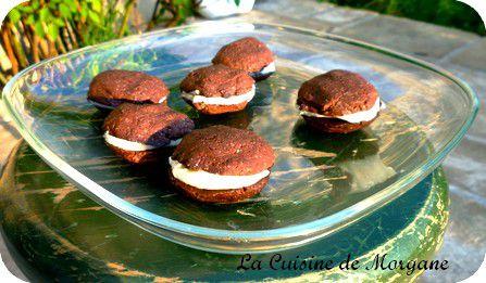 Whoopies pie au chocolat et crème au fromage frais (les classiques)