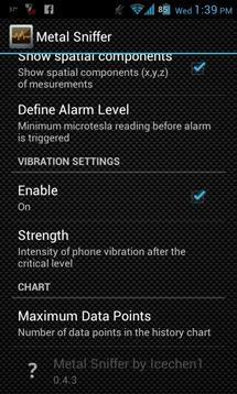 Metal Sniffer Options