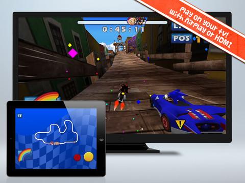 Sega met à jour son Sonic All-Stars Racing avec AirPlay