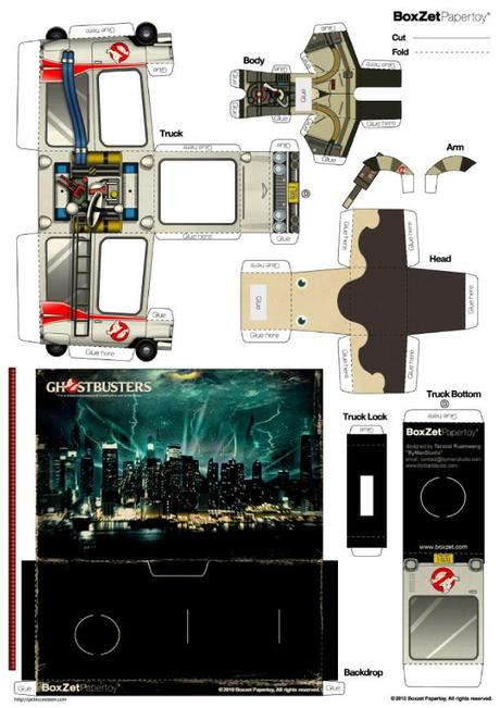 GhostBusters BoxZet papertoy