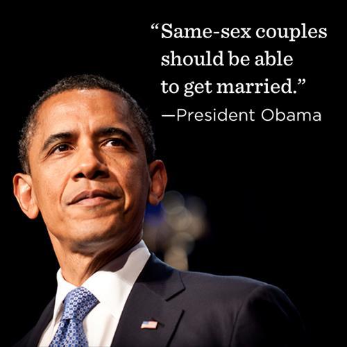 Le President Obama est favorable au mariage des personnes du meme sexe