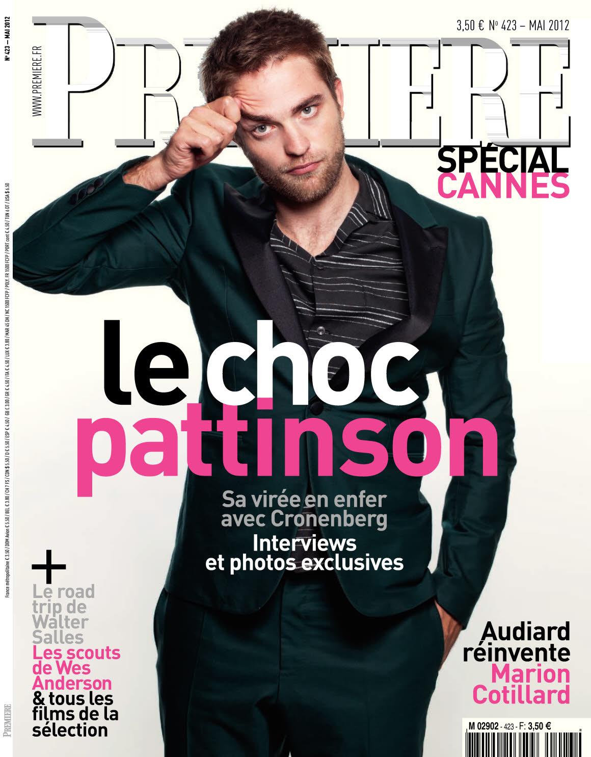 Robert Pattinson dans le magazine Premiere de Mai !