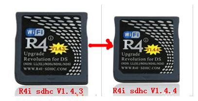  R4i-SDHC rouge fonctionne sur DSi V1.4.4 dans R4i SDHC R4i-sdhc-1.4