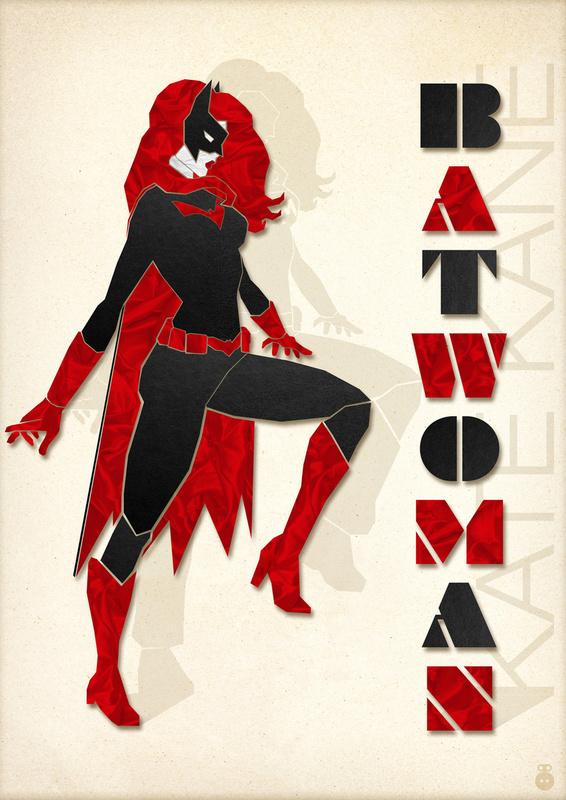 Super-héroïnes en Ombres et Polygones