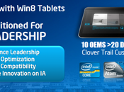 vingtaine tablettes sous Windows avec Intel