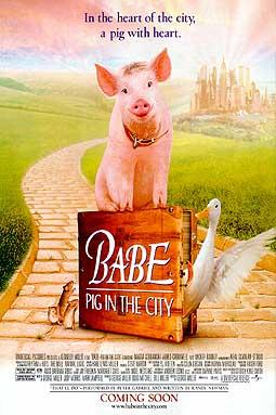 Affiche de 'Babe, le cochon dans la ville'