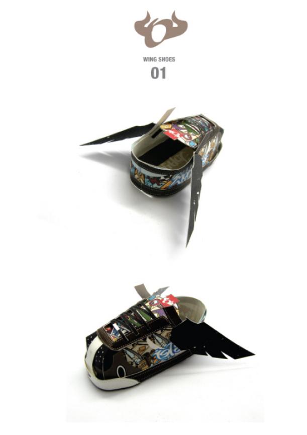 Wing Shoes papertoys by 1000DAY