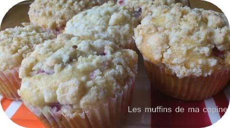 Les muffins de ma copine ! Blueberry streusel muffins.
