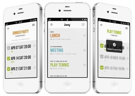 Invy, un calendrier minimaliste sur iPhone...