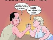 bras Hollande Merkel