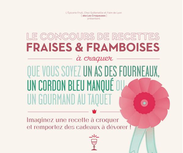 concours Des fraises, des framboises et lépicerie fruit à Lyon