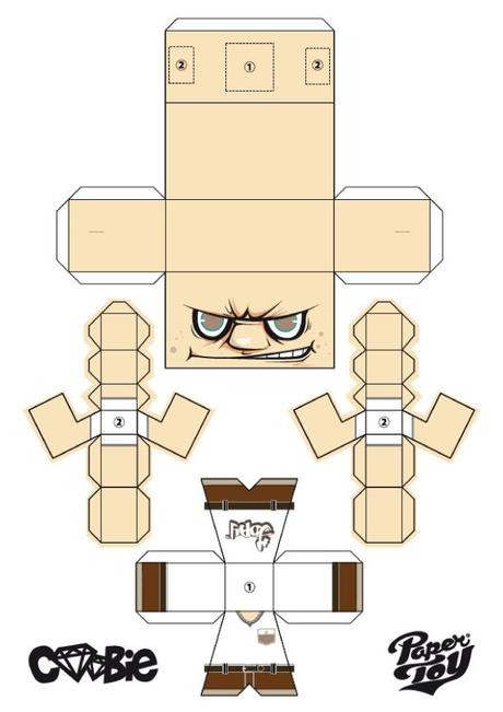 Blog_Paper_Toy_Coobie_Toy_1000DAY_template_preview Coobie Paper Toy by 1000DAY