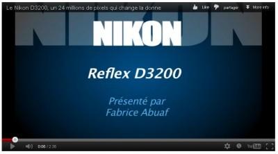 News : présentation du Nikon D3200