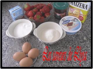 Gateau roulé aux fraises et mascarpone
