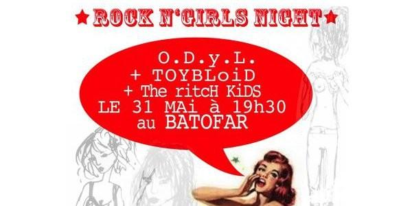 Rock’n'Girls Night au Batofar le 31 mai !