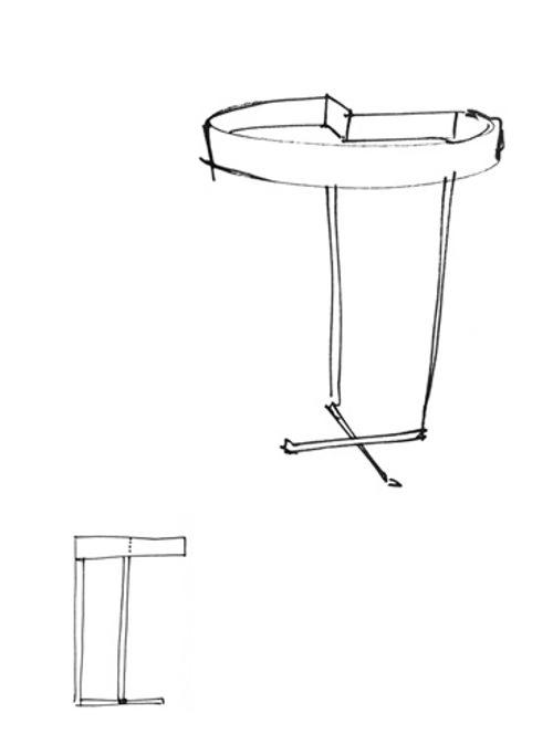 Table d’angle Nook par Lukas Franciszkiewicz