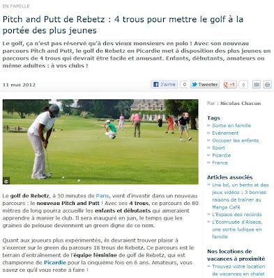 Pitch and Putt de Rebetz : 4 trous pour mettre le golf à la portée des plus jeunes