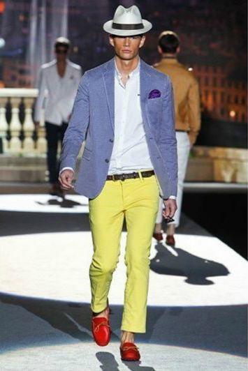 pantalon dsquared2 240E Les pastels masculins de lété 2012
