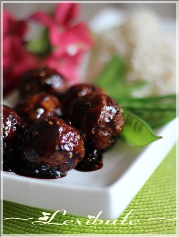 Boulettes teriyaki