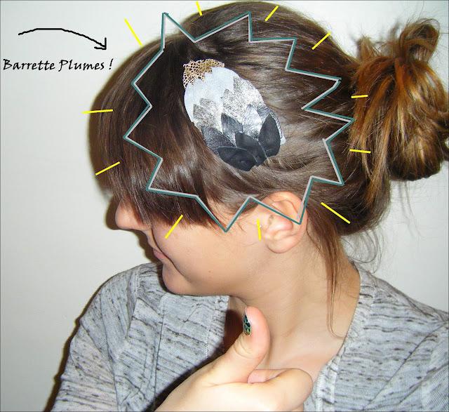 DIY : Barrette plumes