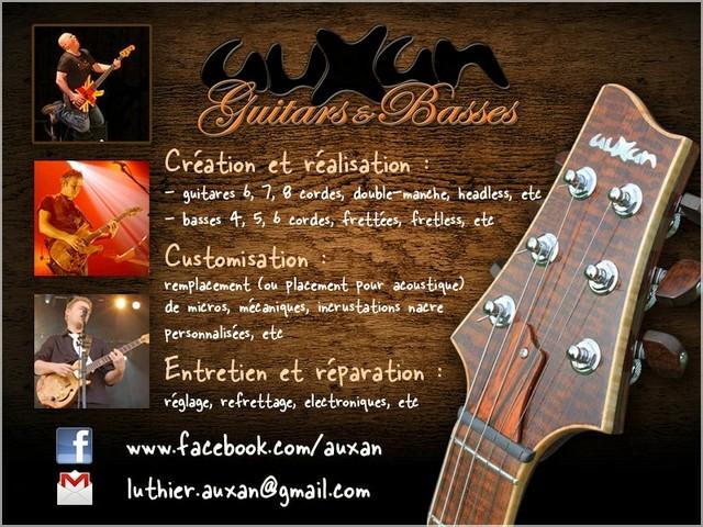 luthier auxan,luthier,guitare,basse