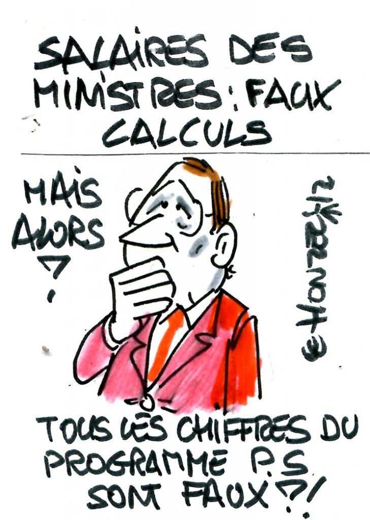 Salaires des ministres, les fausses économies de Hollande