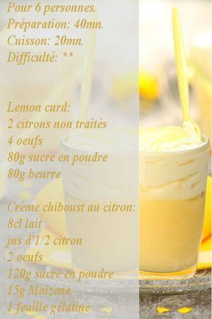 recette crème chiboust citron