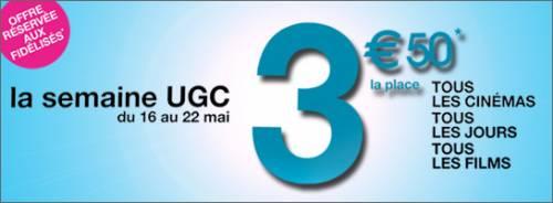 Bon plan ciné : la semaine UGC à 3,5 euros la place