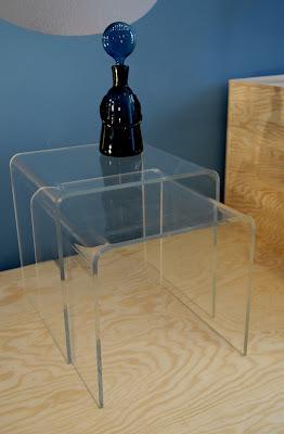 Tables gigogne en altuglas/plexi