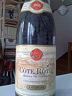 Des bouteilles de fêtes : Cote Rotie 88, Gigondas, Meursault
