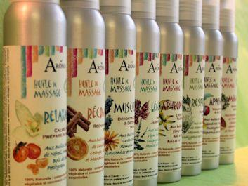 huiles essentielles de massage bio aroma zone