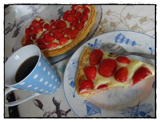 Tarte aux fraises crème pâtissière