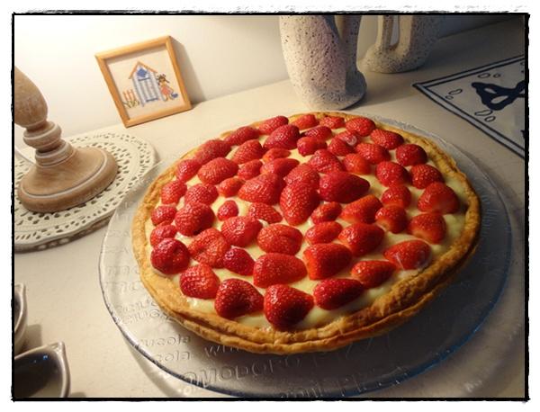 Tarte aux fraises crème pâtissière
