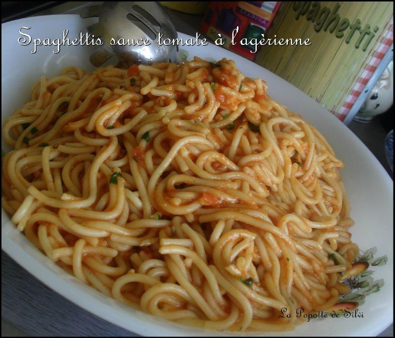 Spaghettis en sauce tomate ( façon belle maman )