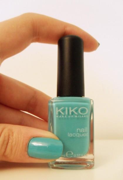 Le vernis à ongles turquoise n°344 de Kiko