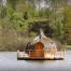 Cabanes flottantes au Domaine des Grands Lacs en Franche Comté
