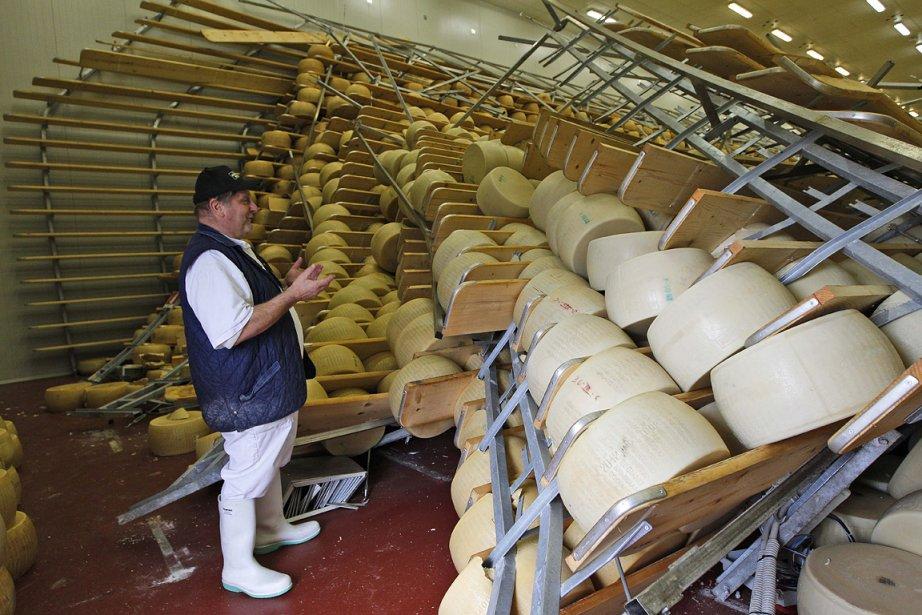 Un séisme détruit pour 325 millions $ de meules de parmesan