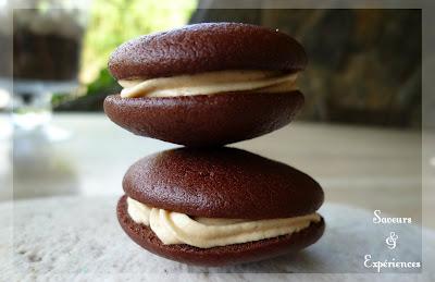 Whoopies Pies Chocolat, Crème de Cacahuètes