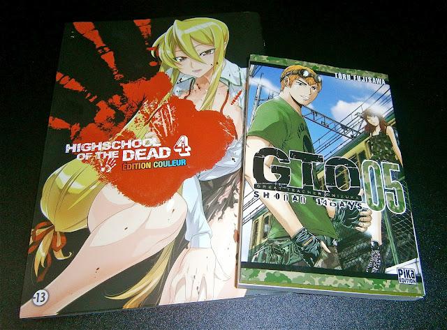 Derniers Achats manga : Highschool of the Dead Edition couleur tome 4 et GTO Shonan 14 days tome 5