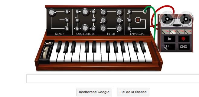 Doodle Google : Robert Moog à l’honneur !