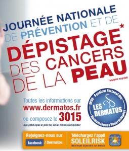 Journée de Prévention des CANCERS de la PEAU: Le 24 mai, un dermatologue vous attend – Syndicat National des Dermatologues et Vénéréologues
