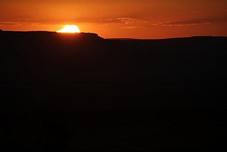 14-Sunset eclipsed behind Olijato Mesa 20 May 2012