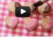 Tuto vidéo Petits biscuits chocolat fraise