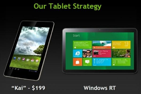 nvidia kai 630 600x399 Nvidia Kai pour des tablettes à 199$ 