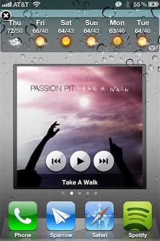 Music Widget, votre iPod sur l'écran de votre iPhone...